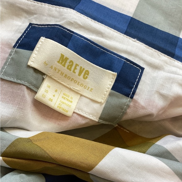 ❌Sold -Like-New! Maeve Anthropologie Cricket Club Gingham Belted Dress - Picture 9 of 16